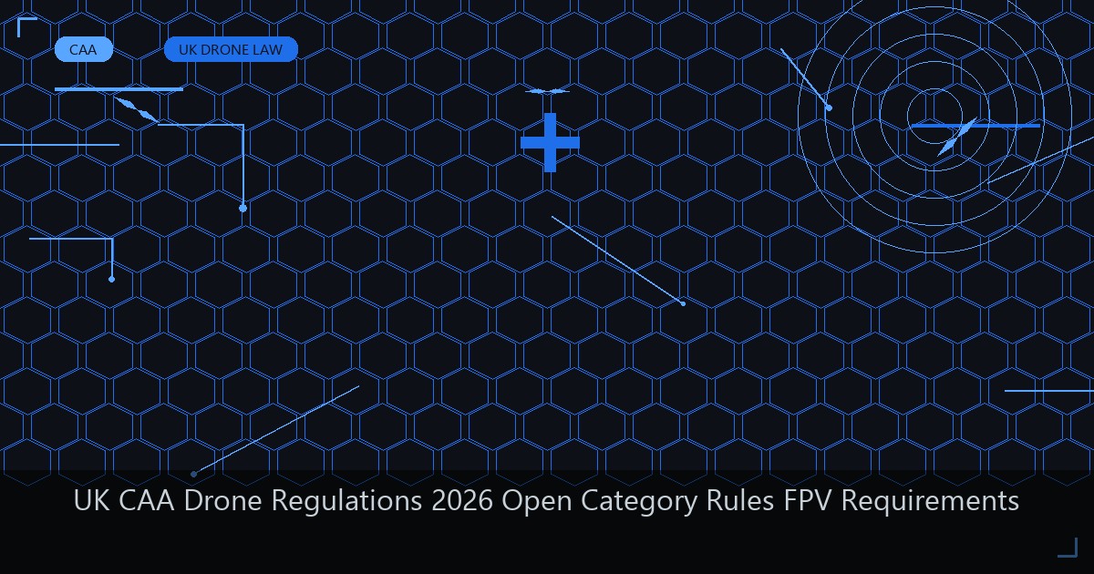 UK CAA Drone Regulations 2026: Open Category, FPV Requirements and ...