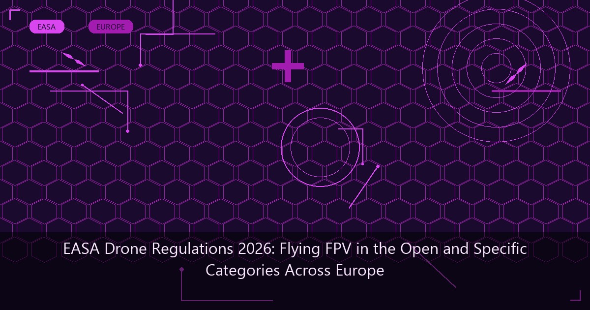 EASA Drone Regulations 2026: Flying FPV in the Open and Specific ...
