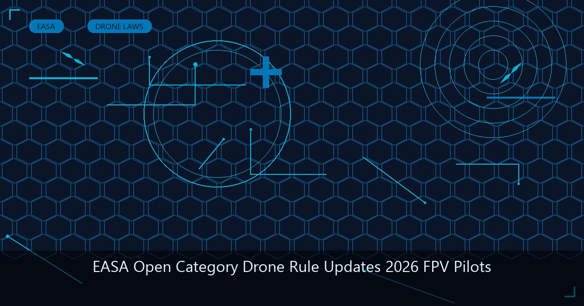 EASA Open Category Drone Rule Updates 2026 for FPV Pilots - UAVMODEL ...