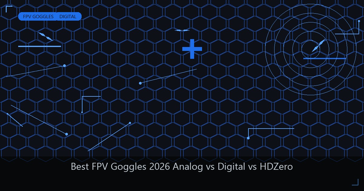 Best FPV Goggles in 2026: Analog vs Digital vs HDZero - UAVMODEL Insights