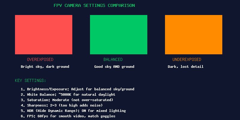 FPV Camera Settings Comparison