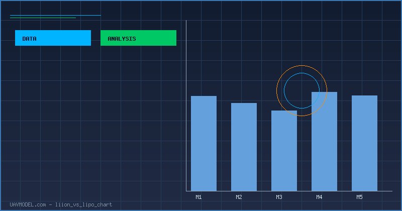 Comparison chart of Li-Ion vs LiPo battery performance for FPV
